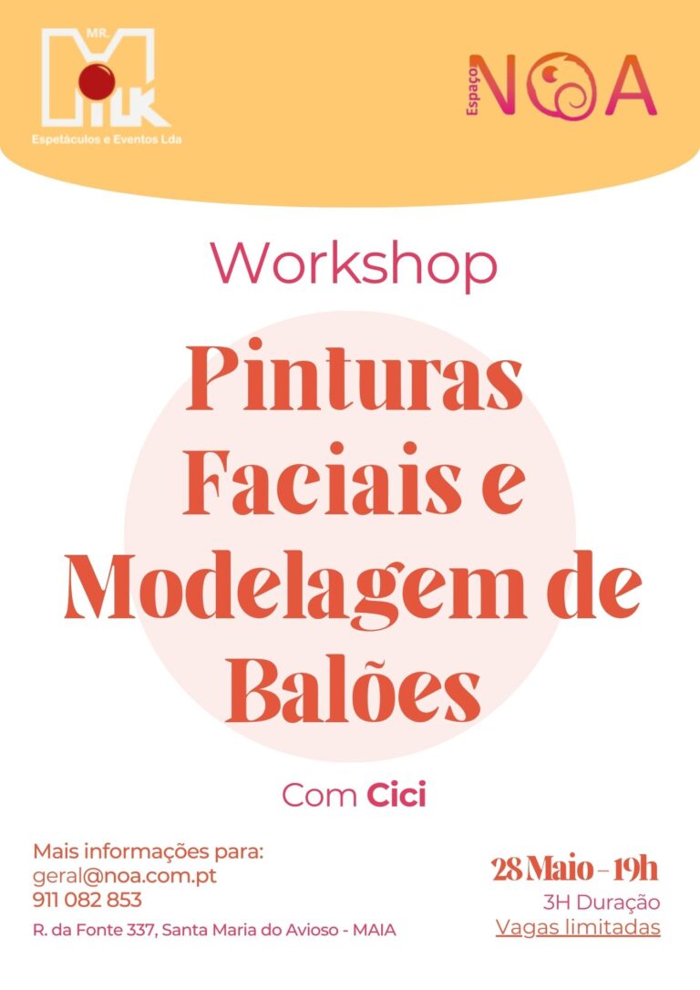 Workshop de Pinturas Faciais e Modelagem de Balões
